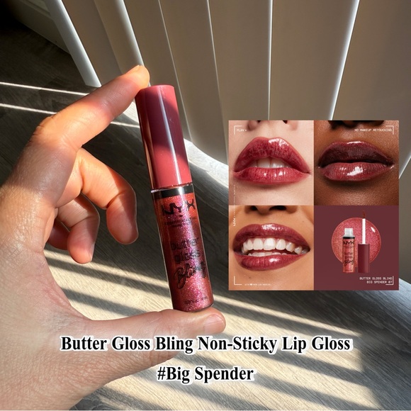 NYX Butter Gloss Bling Non-Sticky Lip Gloss - New - Picture 1 of 3